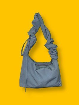 Сумка "Cross body" блакитна плащівка SHO-T-002 фото