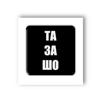 Стікер 3D &laquo;Та за шо&raquo; ST3D-118 фото